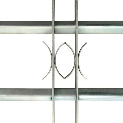 vidaXL Adjustable Security Grille for Windows with 2 Crossbars 39.4"-59.1"