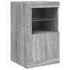 vidaXL Sideboard Grey Sonoma Engineered Wood, Glass Medium Sideboard