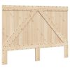 vidaXL Bed Frame Natural Pine Solid Pine wood Full Durable Bed Frame
