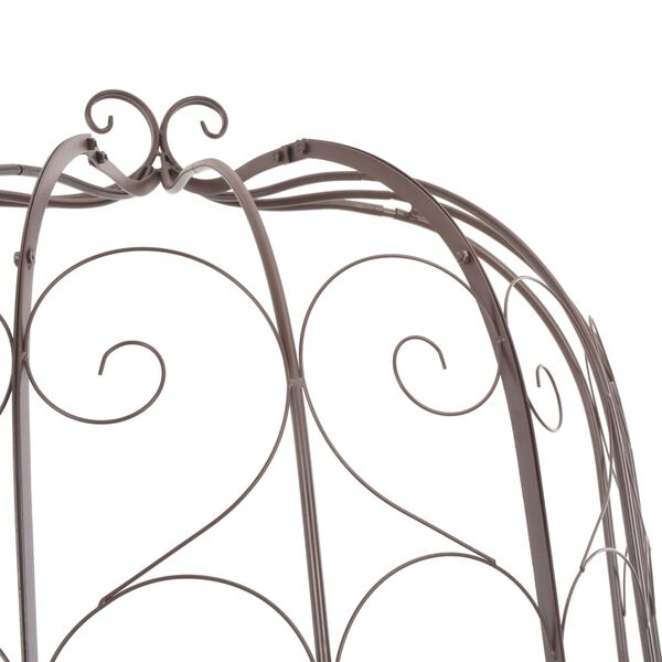 vidaXL Garden Bench Antique Brown Wrought iron 37.4 in Tough