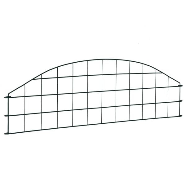 vidaXL Arched Garden Fence Set 30.4"x10.2" Green