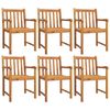 vidaXL Garden Dining Set Natural Brown Solid Acacia Wood Large Stackable