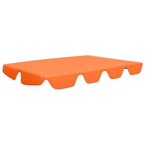 vidaXL Replacement Canopy for Garden Swing Orange 74"/66.1"x57.1"/43.3"
