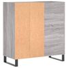 vidaXL Record Cabinet Grey Sonoma Engineered wood Medium Record Cabinet