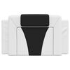 vidaXL Headboard Cushion White and black