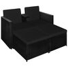 vidaXL Garden Lounge Set Black