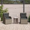 vidaXL Reclining Garden Chair Set of 2 Grey