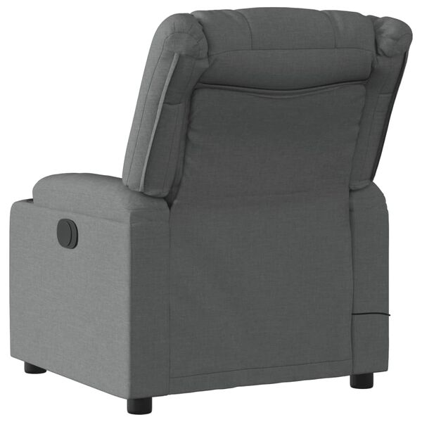 vidaXL Massage Recliner Chair Dark Grey