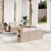 vidaXL Garden Sofa Set Beige