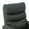vidaXL Massage Recliner Gray Faux Leather