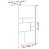 vidaXL Walk-in Shower Wall 39.4"x76.8" ESG Glass White