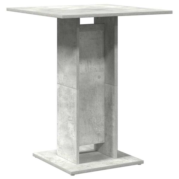 vidaXL Bistro Table Concrete grey Engineered Wood Medium Durable
