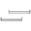 vidaXL Wall Shelf Set of 2 Grey Sonoma Engineered wood, steel Large