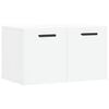 vidaXL Wall Cabinet White Engineered wood Medium Wall Cabinet