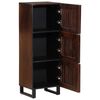 vidaXL Highboard Brown Solid mango wood, steel Highboard Rectangular