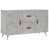 vidaXL Sideboard Concrete gray Engineered wood, metal Medium Sideboard