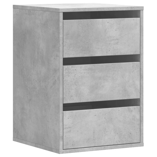 vidaXL Chest of Drawers Concrete Grey Engineered Wood Compact