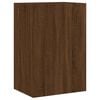 vidaXL TV Wall Cabinet Brown Oak Engineered Wood 15.9 x 11.8 x 23.6 in