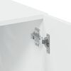 vidaXL Storage Cabinet White 31.5"x16.7"x88.6" Engineered Wood
