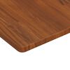vidaXL Basin Shelf Dark Brown, Black Solid Oak Wood, Steel Standard