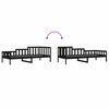 vidaXL Day Bed Black Solid Pine Wood 80.1 in x 34.6 in x 27.0 in