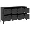 vidaXL Sideboard Black Cold-rolled Steel Sideboard Rectangular