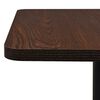 vidaXL Bar Table Dark Ash and Black