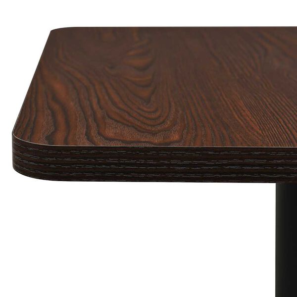 vidaXL Bar Table Dark Ash and Black