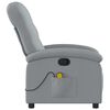 vidaXL Massage Recliner Chair Light Grey