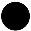 vidaXL Pool Cover Black Polyethylene 20.7 ft Diameter Durable