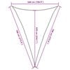 vidaXL Sunshade Sail 1.75 oz/ft² Beige 16.4x23.0x23.0' HDPE