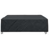 vidaXL Furniture Cover Plain Black 102.36 x 102.36 x 35.43 in 600D