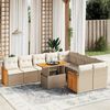 vidaXL Garden Sofa Set Beige