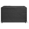 vidaXL Garden Furniture Cover Set of 2 Black Polyethylene