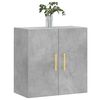 vidaXL Wall Cabinet Concrete Gray 23.6"x12.2"x23.6" Engineered Wood