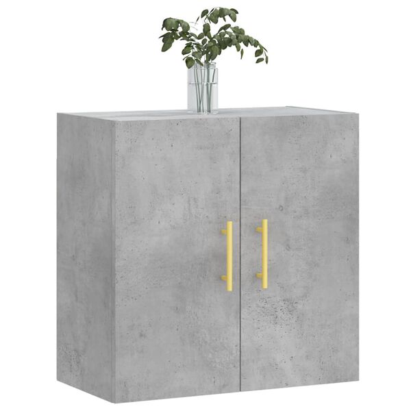 vidaXL Wall Cabinet Concrete Gray 23.6"x12.2"x23.6" Engineered Wood