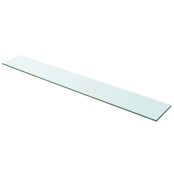 vidaXL Glass Panel Set of 2 Clear Tempered glass 39.4 x 5.9 in