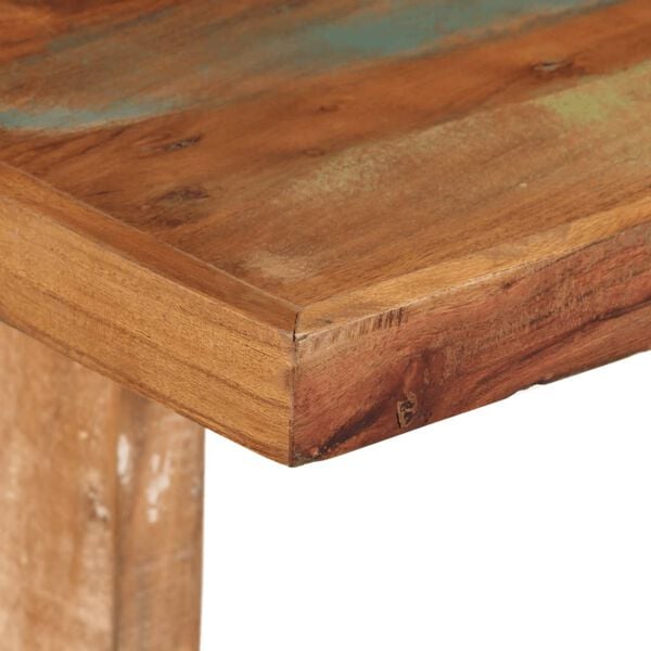 vidaXL Dining Table Multicolor Solid reclaimed wood Medium