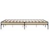vidaXL Bed Frame Sonoma oak Engineered wood, metal, plywood Double
