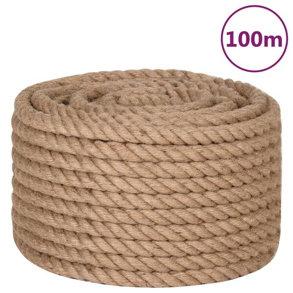 vidaXL Jute Rope 328.1 ' Long 0.63 " Thick