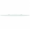 vidaXL Corner Shelf Set of 2 White Tempered safety glass 13.8 x 13.8 in