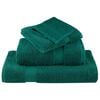 vidaXL Sauna Towel Set of 4 Green 100% cotton 31.5 x 78.7 in