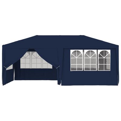 vidaXL Professional Party Tent with Side Walls 13.1'x19.7' Blue 0.3 oz/ft²