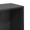 vidaXL Bookshelf Black Oak 31.50 x 9.45 x 29.92 in Engineered Wood