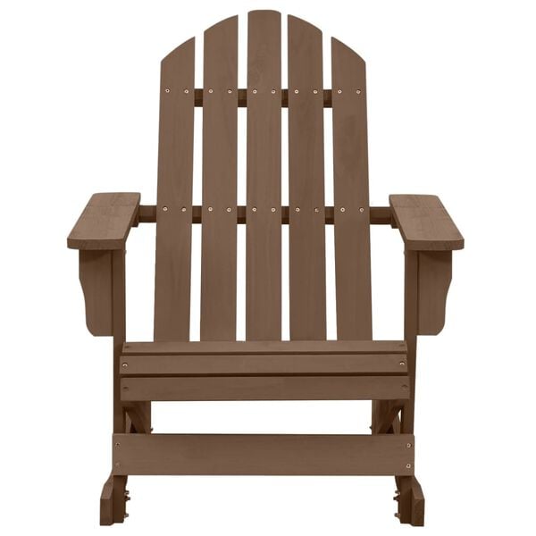 vidaXL Garden Rocking Chair Natural Brown Hardwood, Pine Medium
