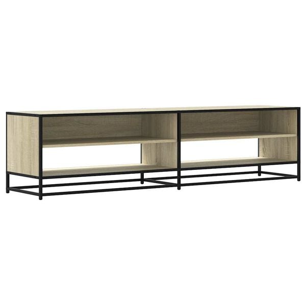 vidaXL TV Cabinet Sonoma oak Engineered wood, metal Large TV Cabinet