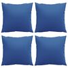 vidaXL Sofa Cushion Set of 4 Royal Blue 100% Polyester 19.7 x 19.7 in