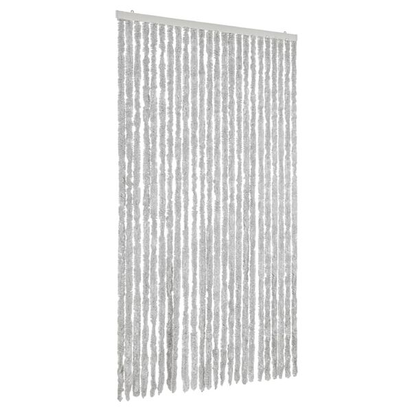 vidaXL Fly Curtain Grey 39.4x78.7" Chenille