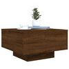 vidaXL Coffee Table Brown Oak Engineered Wood Medium Durable