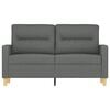 vidaXL 2-seater Sofa Dark Grey Polyester, Metal, Textilene 2-Seater